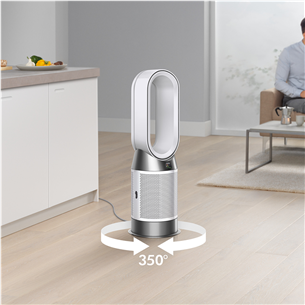 Dyson Purifier Hot+Cool HP1, baltas/sidabro spalvos - Oro valytuvas