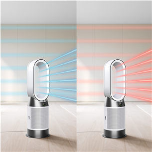 Dyson Purifier Hot+Cool HP1, baltas/sidabro spalvos - Oro valytuvas