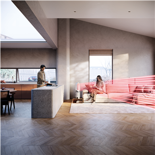 Dyson Purifier Hot+Cool HP1, baltas/sidabro spalvos - Oro valytuvas