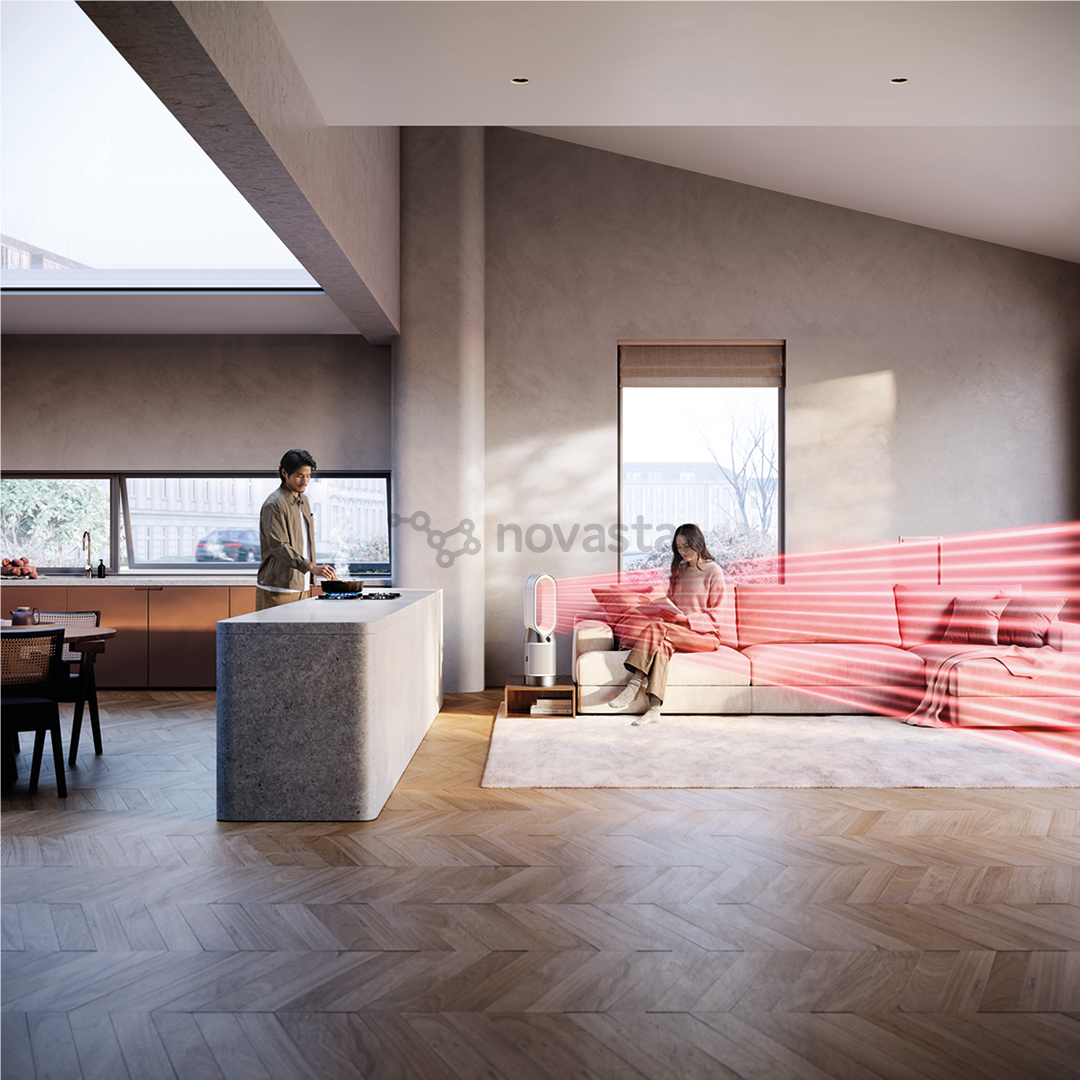 Dyson Purifier Hot+Cool HP1, baltas/sidabro spalvos - Oro valytuvas