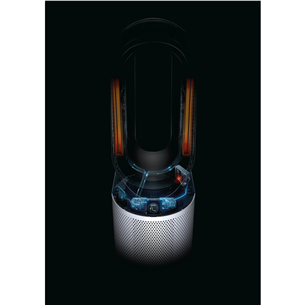 Dyson Purifier Hot+Cool HP1, baltas/sidabro spalvos - Oro valytuvas