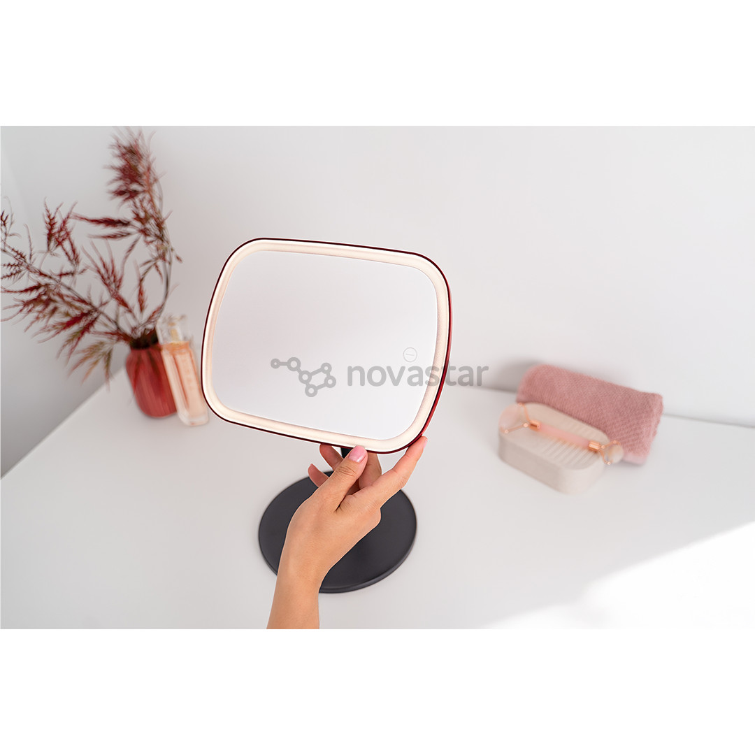 Beurer BS 47 Limited Edition, juodas/raudonas - Kosmetinis veidrodis su apšvietimu