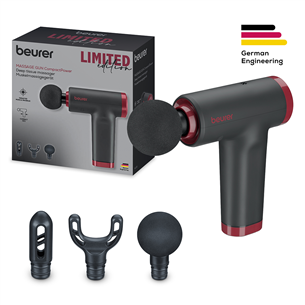 Beurer MG 89 CompactPower Limited Edition, juodas/raudonas - Masažuoklis