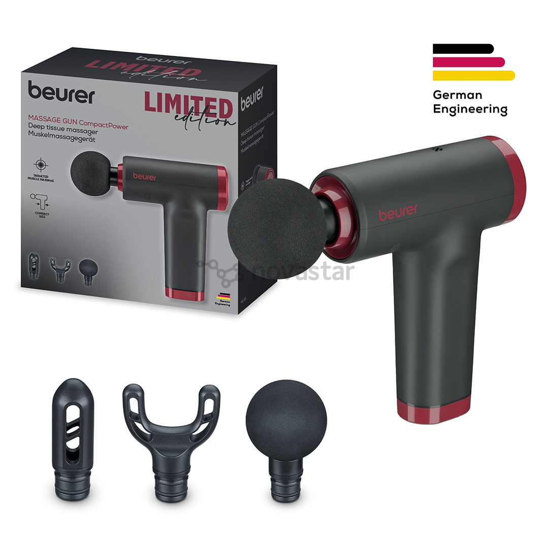 Beurer MG 89 CompactPower Limited Edition, juodas/raudonas - Masažuoklis