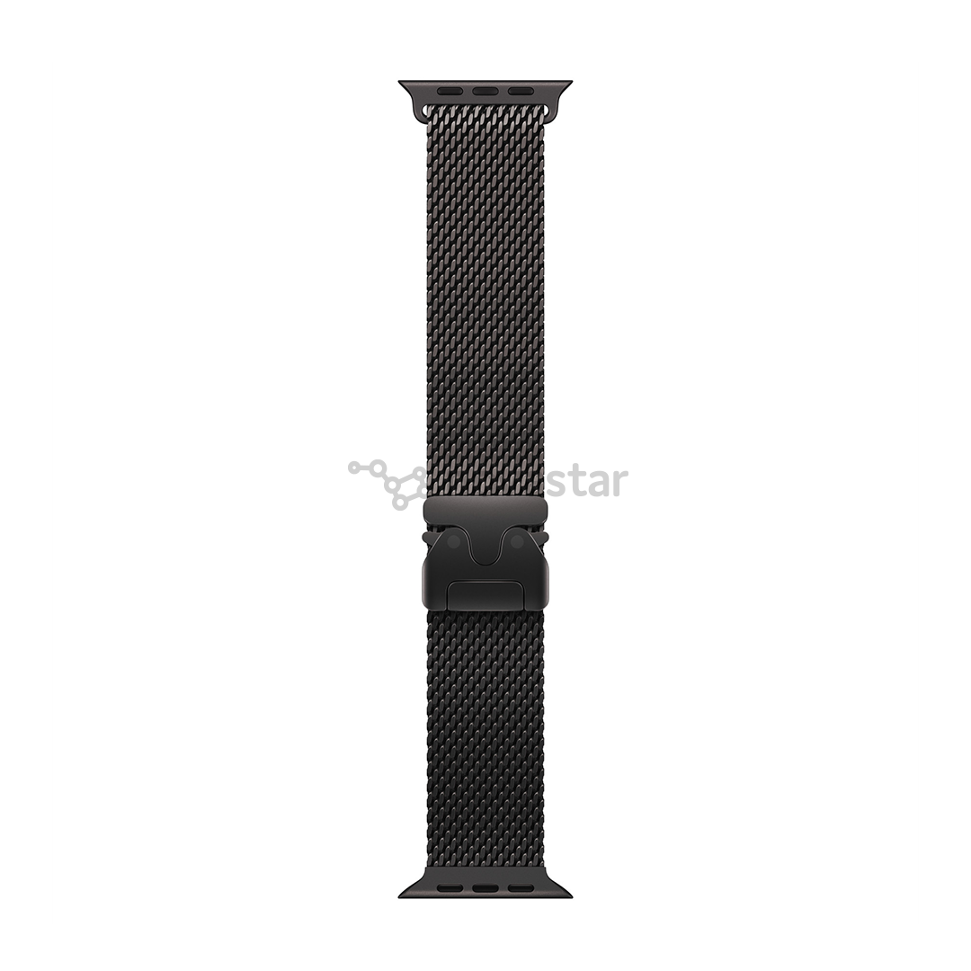 Apple Titanium Milanese Loop, 49 mm, M, black - Watch band
