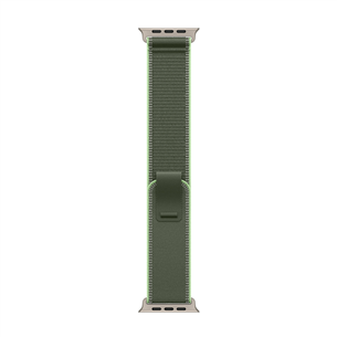 Apple Trail loop, 49 mm, S/M, natural titanium, green/neon - Watch band MFT44ZM/A