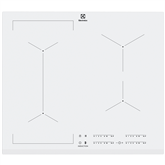 Electrolux, EcoTimer, plotis 59 cm, berėmė, balta - Įmontuojama indukcinė kaitlentė