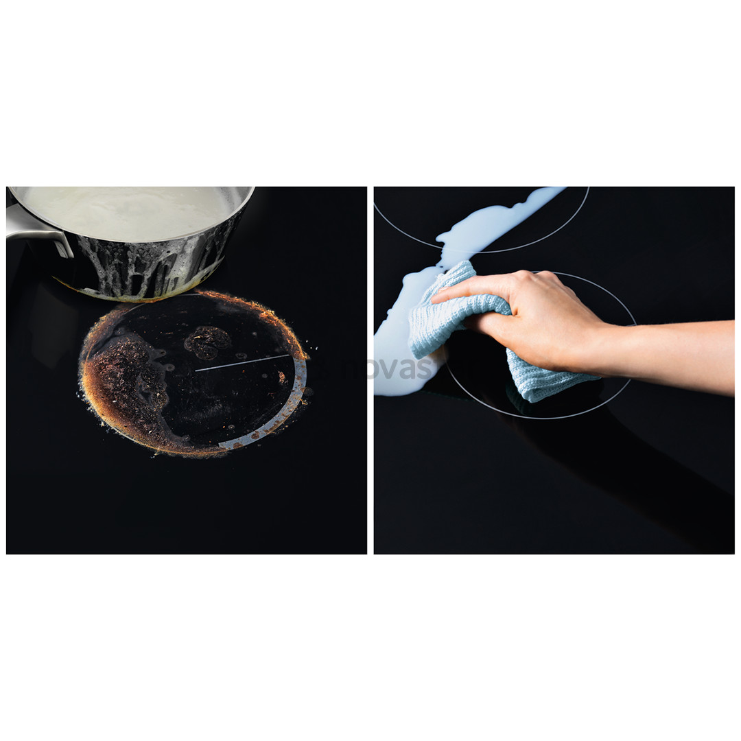 Electrolux, EcoTimer, plotis 59 cm, berėmė, balta - Įmontuojama indukcinė kaitlentė