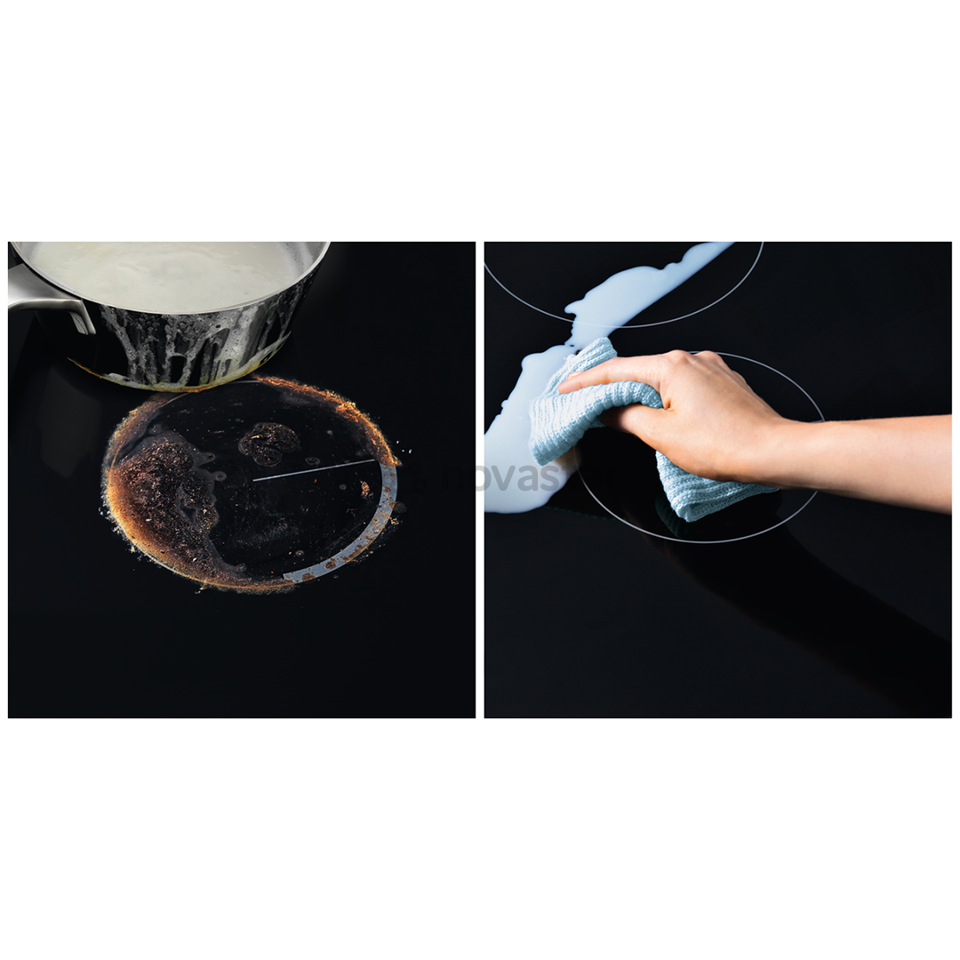 Electrolux, EcoTimer, plotis 59 cm, berėmė, balta - Įmontuojama indukcinė kaitlentė