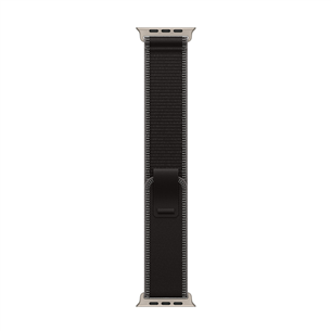 Apple Trail loop, 49 mm, S/M, natural titanium, black/charcoal - Watch band MFT84ZM/A