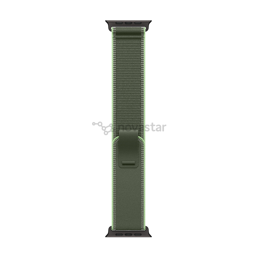Apple Trail loop, 49 mm, M/L, black titanium, green/neon - Watch band