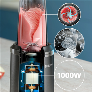 Philips 5000 series, 1000 W, nerūdijančio plieno - Kokteilinė