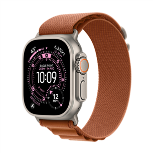 Apple Alpine Loop, 49 mm, S, natural titanium, terra cotta - Watch band