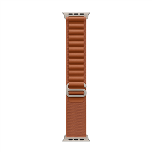 Apple Alpine Loop, 49 mm, L, natural titanium, terra cotta - Watch band MFTD4ZM/A