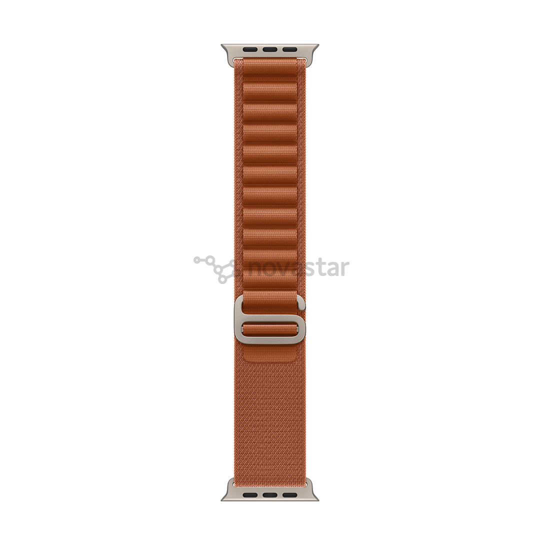 Apple Alpine Loop, 49 mm, L, natural titanium, terra cotta - Watch band