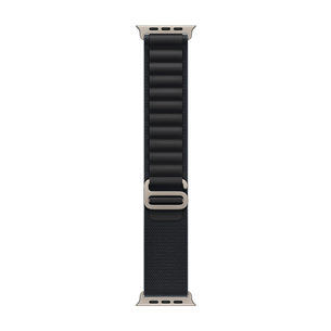 Apple Alpine Loop, 49 mm, S, natural titanium, black - Watch band MFTE4ZM/A