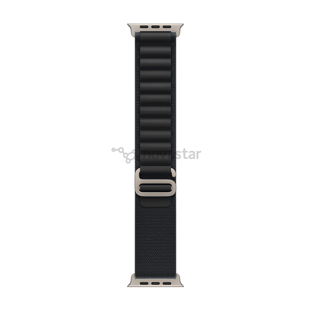 Apple Alpine Loop, 49 mm, M, natural titanium, black - Watch band