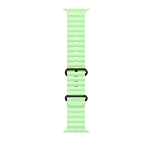 Apple Ocean Band, 49 mm, black titanium, neon green - Watch band MGCL4ZM/A