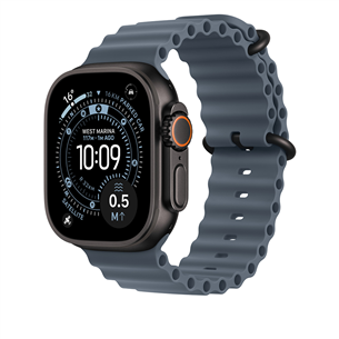 Apple Ocean Band, 49 mm, black titanium, anchor blue - Watch band