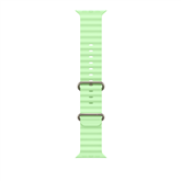 Apple Ocean Band, 49 mm, natural titanium, neon green - Watch band