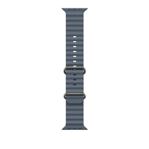 Apple Ocean Band, 49 mm, natural titanium, anchor blue - Watch band MGCC4ZM/A