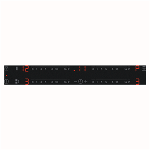 Electrolux 600 SaphirMatt SE® Bridge Hob2Hood, plotis 80 cm, juoda - Įmontuojama indukcinė kaitlentė