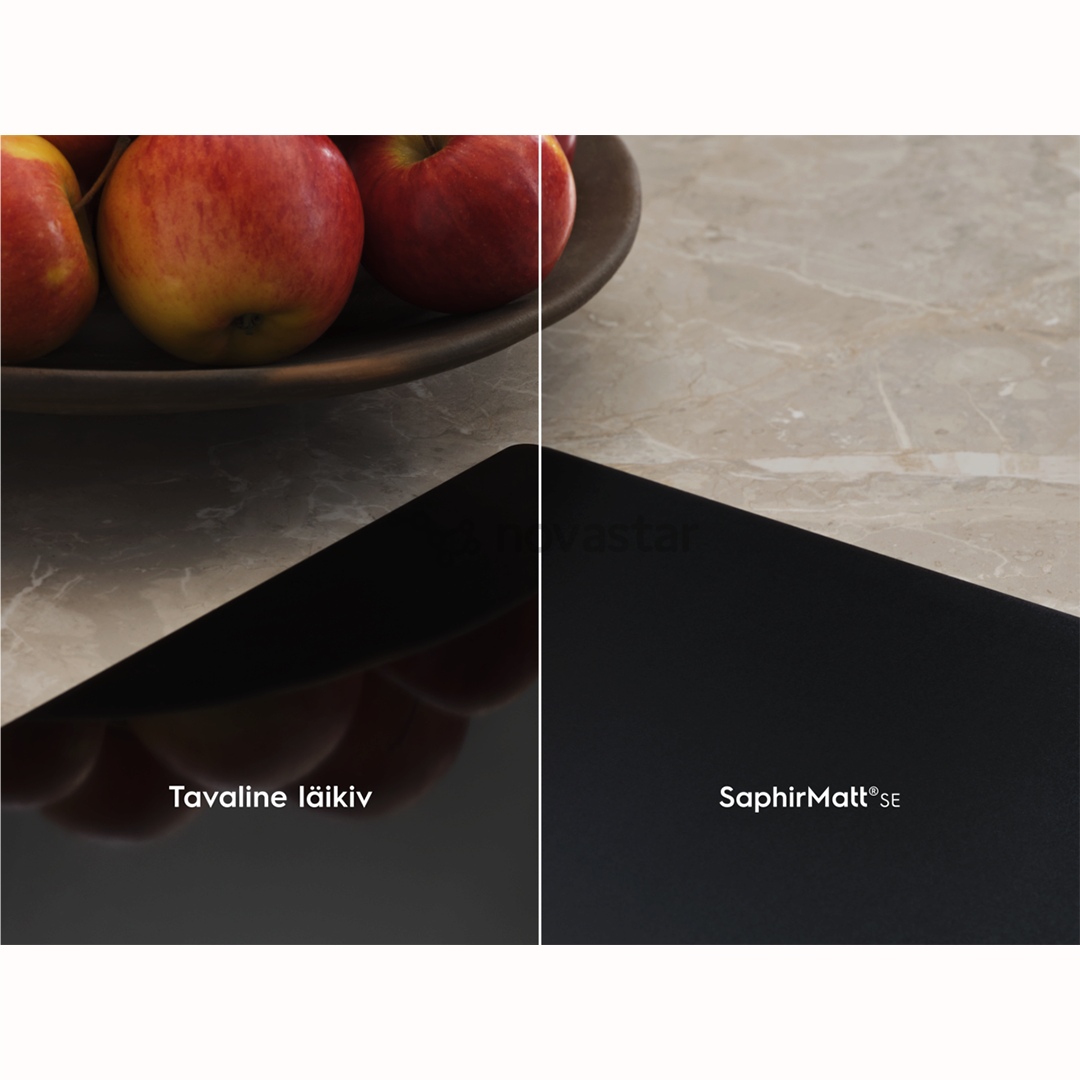 Electrolux 600 SaphirMatt SE® Bridge Hob2Hood, plotis 80 cm, juoda - Įmontuojama indukcinė kaitlentė