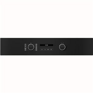 Miele, 76 L, pyrolytic cleaning, black - Built-in oven