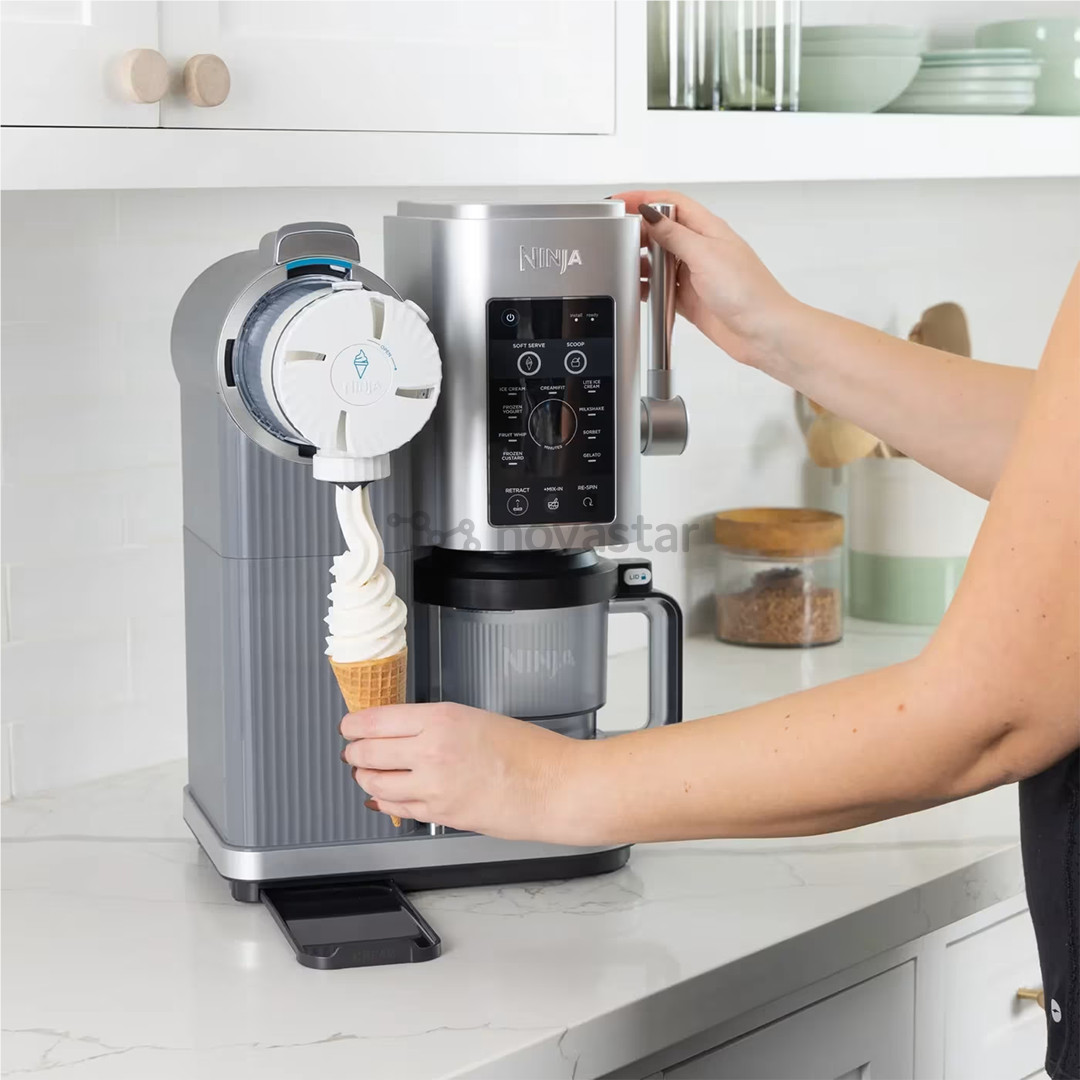 Ninja Swirl by CREAMi 13-in-1, silver - Soft Serve & Ice Cream Maker