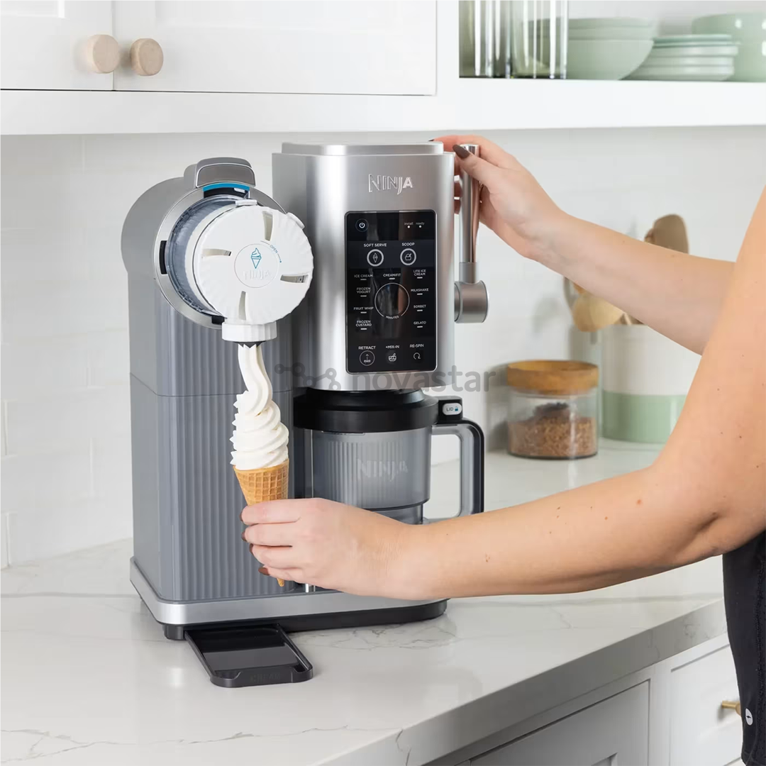 Ninja Swirl by CREAMi 13-in-1, silver - Soft Serve & Ice Cream Maker