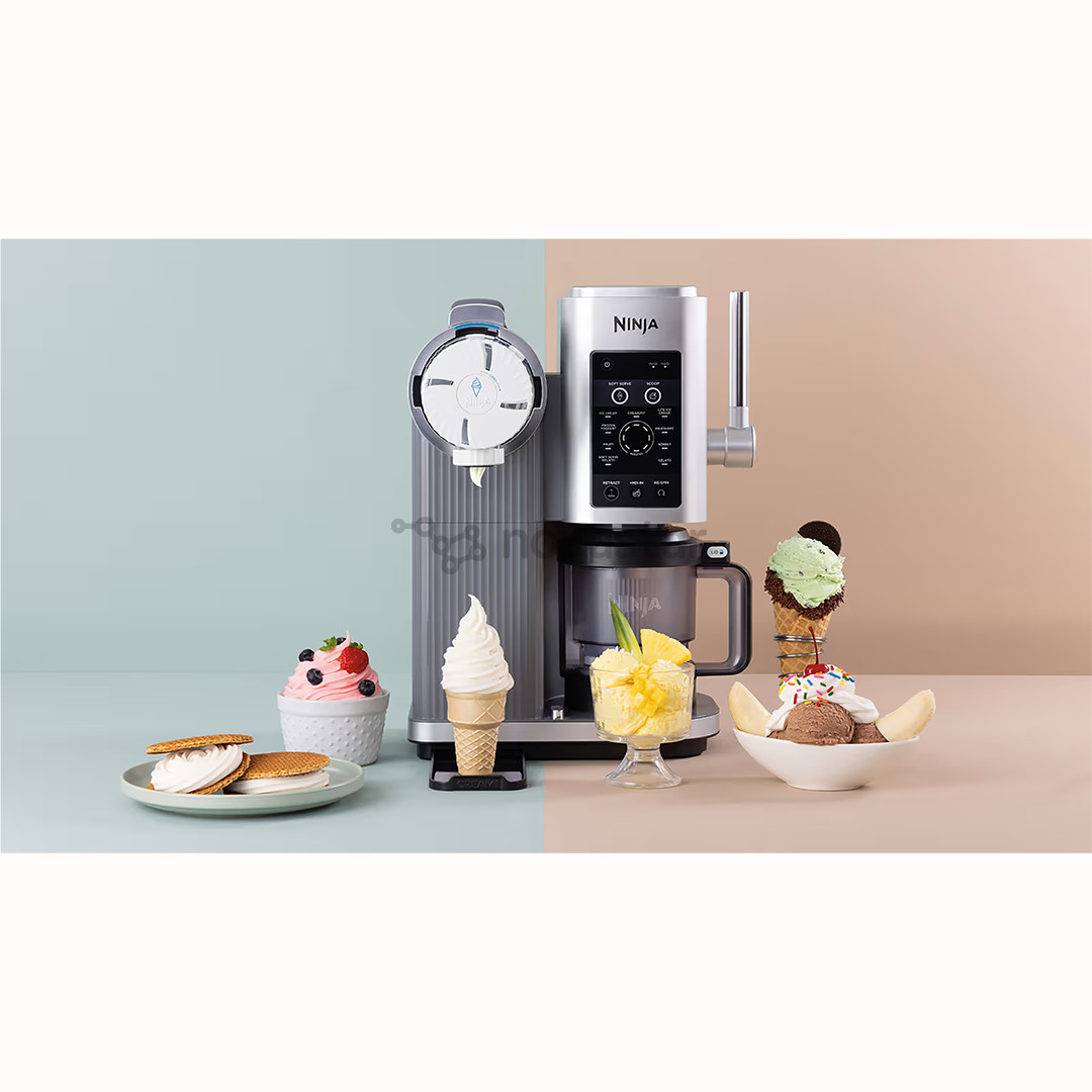 Ninja Swirl by CREAMi 13-in-1, silver - Soft Serve & Ice Cream Maker