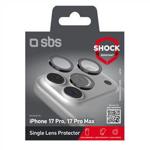 SBS Single protective lenses for camera, iPhone 17 Pro/17 Pro Max - Camera lens protector