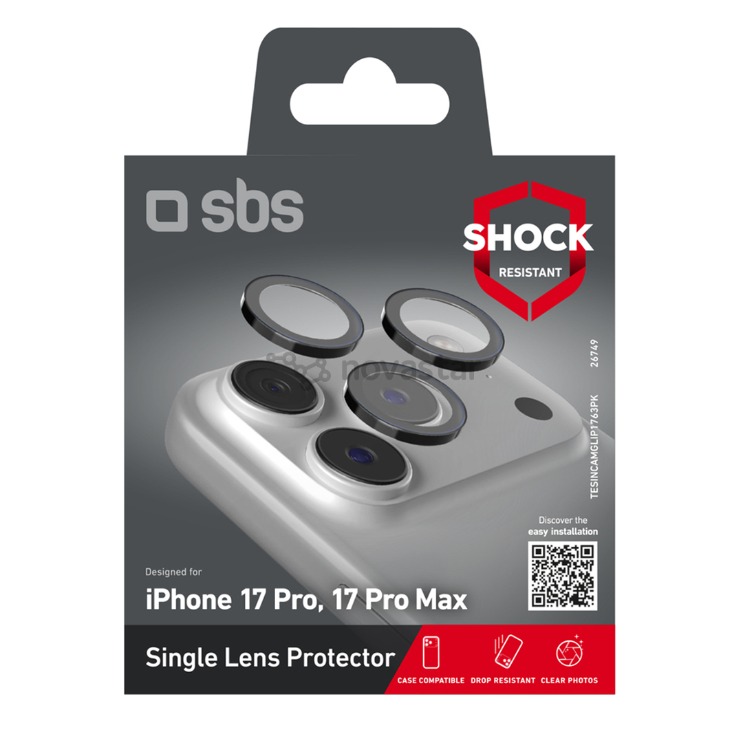 SBS Single protective lenses for camera, iPhone 17 Pro/17 Pro Max - Camera lens protector