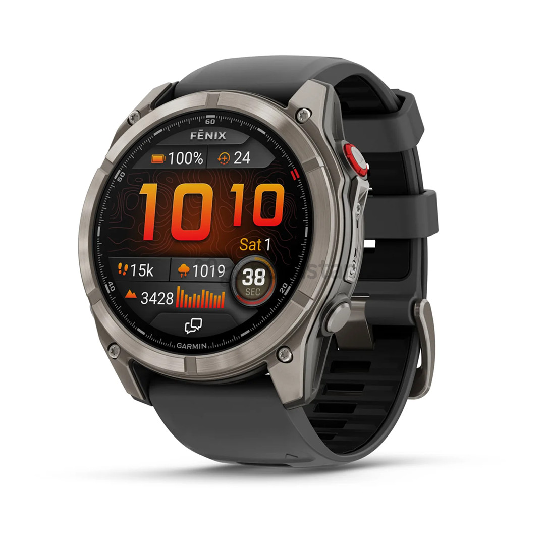 Garmin Fenix 8 Pro, 51 mm, titano, pilkas - Sportinis laikrodis