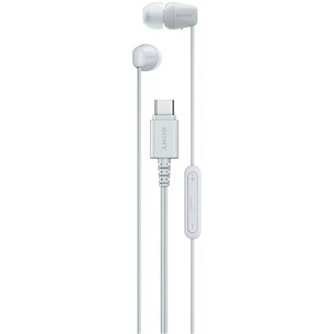 Sony IER-EX15C, USB-C, white - In-ear Headphones IEREX15CW.CE7