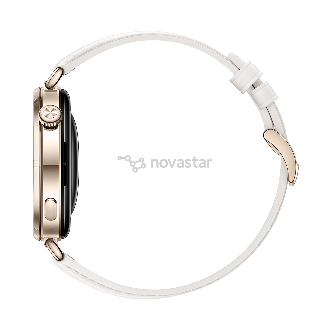 Huawei Watch GT6, 41 мм, кожаный ремешок, золотистый / белый - Смарт-часы
