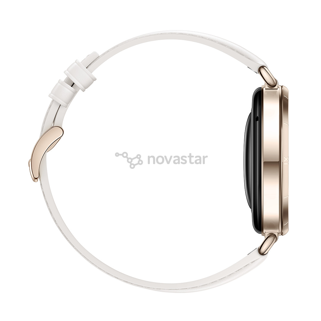 Huawei Watch GT6, 41 мм, кожаный ремешок, золотистый / белый - Смарт-часы