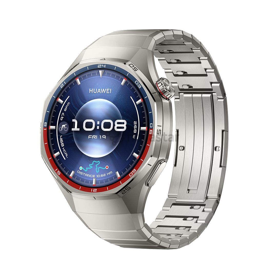 Huawei Watch GT6 Pro, 46 mm, titano, titano dirželis, nerūdijančio plieno spalvos - Išmanusis laikrodis