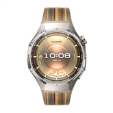 Huawei Watch GT6 Pro, 46 mm, titano, pintas dirželis, nerūdijančio plieno/rudas - Išmanusis laikrodis