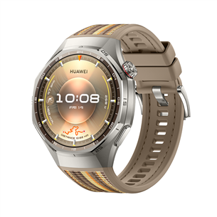 Huawei Watch GT6 Pro, 46 mm, titano, pintas dirželis, nerūdijančio plieno/rudas - Išmanusis laikrodis