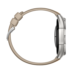 Huawei Watch GT6 Pro, 46 mm, titano, pintas dirželis, nerūdijančio plieno/rudas - Išmanusis laikrodis