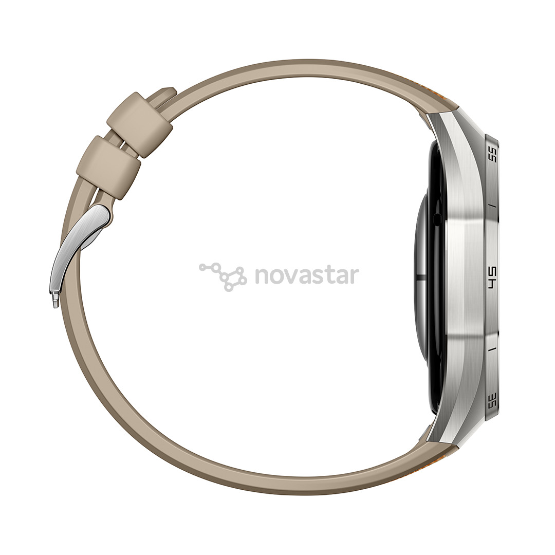 Huawei Watch GT6 Pro, 46 mm, titano, pintas dirželis, nerūdijančio plieno/rudas - Išmanusis laikrodis