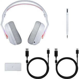 Logitech Astro A20 X, baltos - Belaidės ausinės