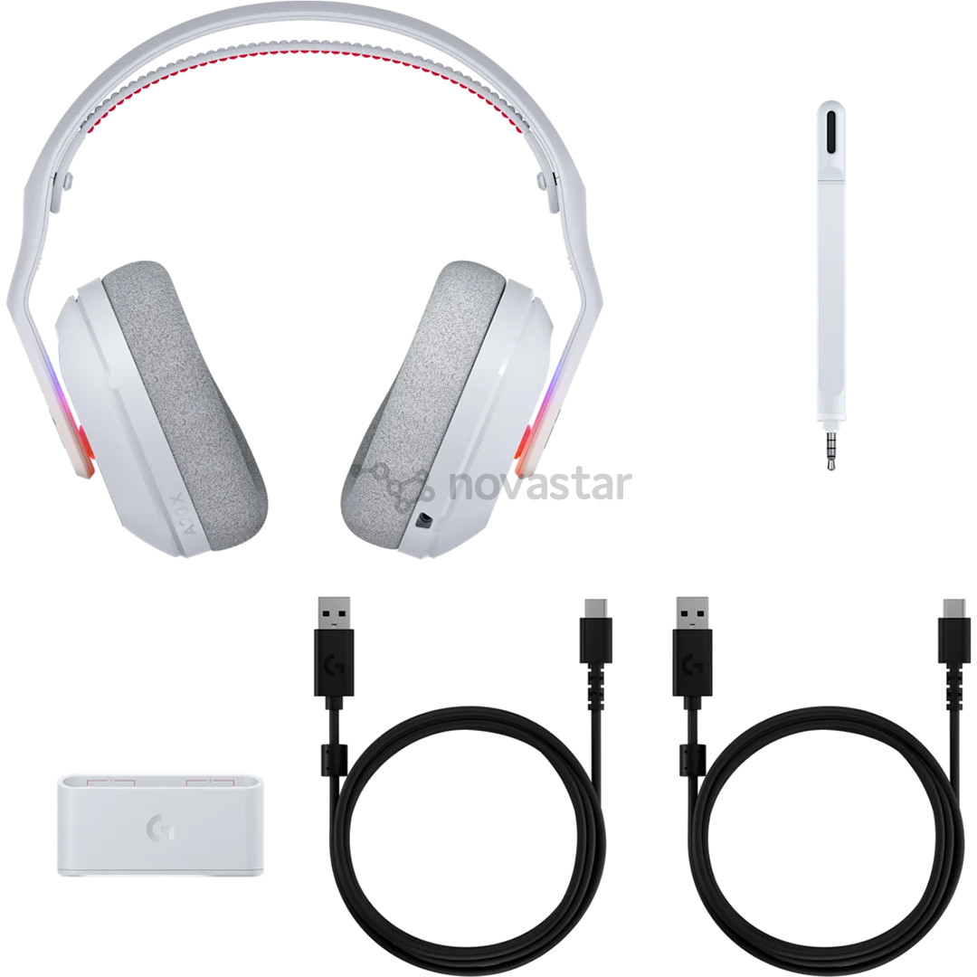 Logitech Astro A20 X, baltos - Belaidės ausinės