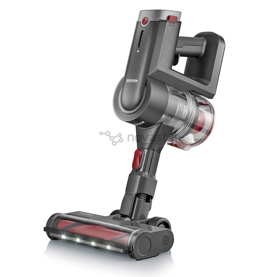 Severin, 2-in-1, grey/red - Cordless vacuum cleaner