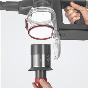 Severin, 2-in-1, grey/red - Cordless vacuum cleaner