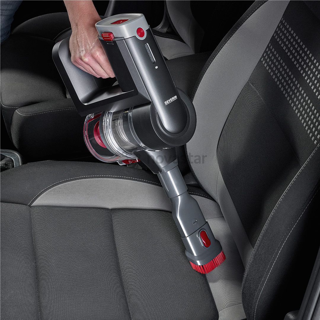 Severin, 2-in-1, grey/red - Cordless vacuum cleaner