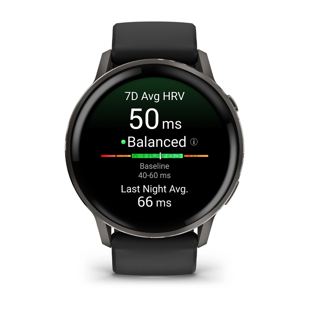 Garmin Venu 4, 45 мм, черный / черный - Спортивные часы
