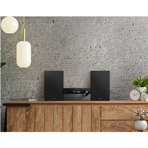 Philips TAM4505M2 Micro Music System, 2.0, черный - Музыкальный центр