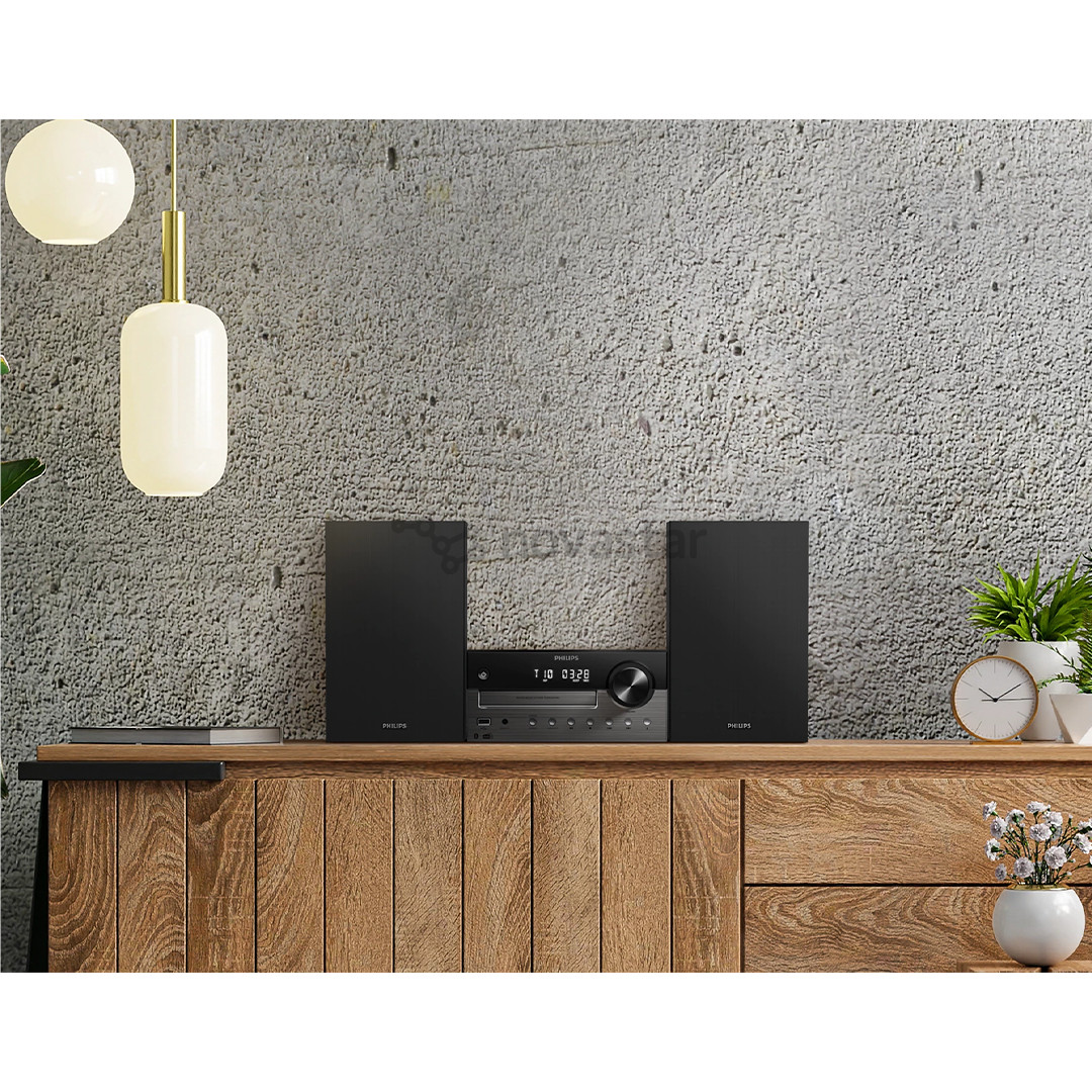 Philips TAM4505M2 Micro Music System, 2.0, juodas - Muzikinis centras